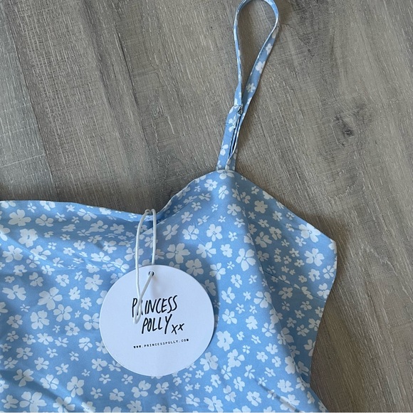 Princess Polly Caesura Dress Blue - Picture 4 of 6